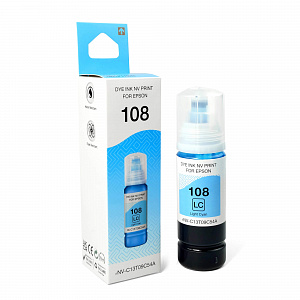 Чернила NVP 108 (NV-C13T09C54A) для Epson L8050, L18050 (70 мл) Light Cyan (в коробке) совместимые