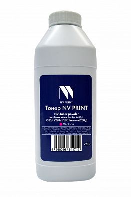 Тонер + девелопер NV PRINT для Xerox WorkCenter 7425, 7525, 7220, 7830 Premium (250г) Magenta совместимый