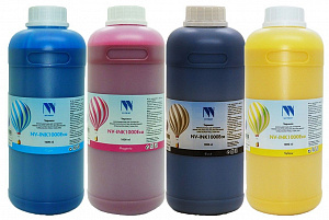 Экосольвентные чернила NV PRINT, комплект 4 цвета по 1000 мл, box