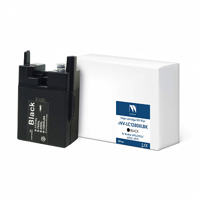 Струйный картридж NVP LC-1280XLBK (NV-LC1280XLBK) Black для Brother MFCJ5910/6510/6910 (60 мл) совместимый