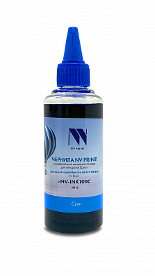 Чернила NV PRINT универсальные на водной основе для аппаратов Epson (100 ml) Cyan совместимые