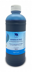 Чернила NV PRINT универсальные на водной основе для Сanon, Epson, НР, Lexmark (500 ml) Light Cyan совместимые