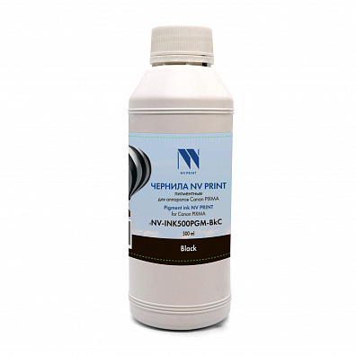 Чернила NV PRINT пигментные для аппаратов Canon (500ml) Black совместимые