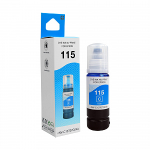 Чернила NVP 115 (NV-C13T07D24A) для Epson L8160, L8180 (70 мл) Cyan (в коробке) совместимые