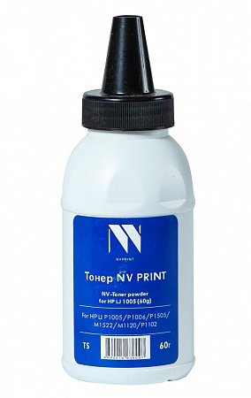 Тонер NVP для HP 1005 (CB435A,CB436A,CE278X, CE285A,CE390A/X) (60г) совместимый