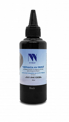 Чернила NV PRINT универсальные на водной основе для аппаратов Epson (100 ml) Black совместимые