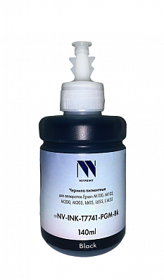 Чернила NV PRINT пигментные T7741 для аппаратов Epson (140 ml) Black совместимые
