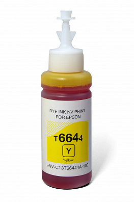 Чернила NV PRINT T6644 для Epson L100/L200 (70 ml) Yellow совместимые