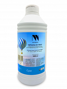Чернила NVP универсальные на водной основе для Сanon, Epson, НР, Lexmark (1000 ml) Cyan совместимые