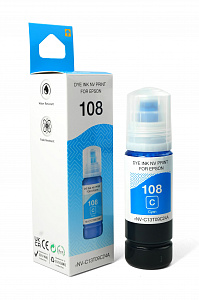 Чернила NVP 108 (NV-C13T09C24A) для Epson L8050, L18050 (70 мл) Cyan (в коробке) совместимые