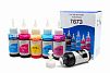 Чернила NVP T673 для принтеров Epson, набор 6 цветов по 100 мл совместимые