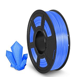 Филамент NV PRINT TPU Trans. Blue для 3D печати диаметр 1.75мм  длина 165 метров  масса 0,5 кг
