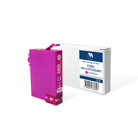 Струйный картридж NV Print T1283 (NV-C13T12834011) Magenta для Epson Stylus SX125/S22/BX305F/SX420W (13 мл) совместимый