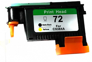 Печатающая головка NVP 72 (NV-C9384A-RE) Matte Black and Yellow для HP Designjet T610/T770/T790 (совместимая)