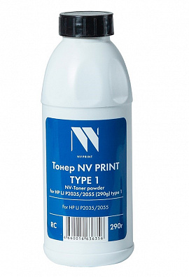 Тонер NVP для HP P2035/2055/1010 Type1 (CE505A / CE505X) (290г) совместимый