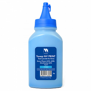 Тонер NV PRINT для Xerox Phaser 6510/6280/WC 6515 Type3 (70г) Cyan совместимый