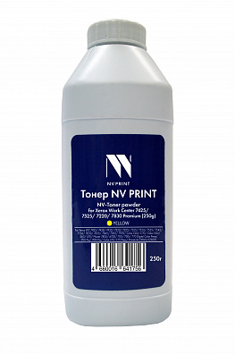 Тонер + девелопер NV PRINT для Xerox WorkCenter 7425, 7525, 7220, 7830 Premium (250г) Yellow совместимый