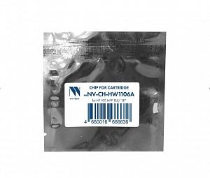 Чип NVP для картриджа HP W1106A (1К) для HP 107, MFP 135/137 совместимый