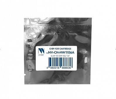 Чип NVP для картриджа HP W1106A (1К) для HP 107, MFP 135/137 совместимый