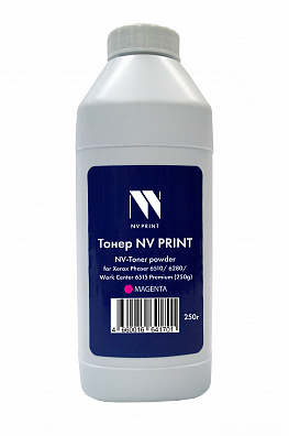 Тонер + девелопер NV PRINT для Xerox Phaser 6510/6280/WC 6515 Premium (250г) Magenta совместимый