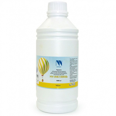 Чернила NV PRINT сублимационные для аппаратов Epson, Mimaki, Mutoh, Roland (1000ml) Yellow