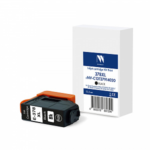 Струйный картридж NVP 378XL (NV-C13T37914020) Black для Epson EP XP-8500/XP-8505/XP-8600/XP‑8605/XP-8700/XP-15000 (13.2 мл) совместимый