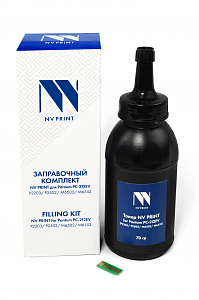 Заправочный комплект NVP для Pantum PC-212EV P2203/P2502/M6502/M6552 (тонер 70 г + чип многоразовый) совместимый