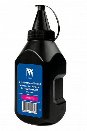 Тонер + девелопер NVP для Xerox Phaser 7100 Premium (75г) Magenta совместимый