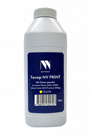 Тонер + девелопер NV PRINT для Xerox Phaser 6510/6280/WC 6515 Premium (250г) Yellow совместимый