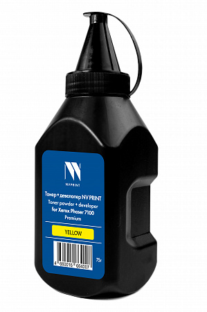 Тонер + девелопер NVP для Xerox Phaser 7100 Premium (75г) Yellow совместимый