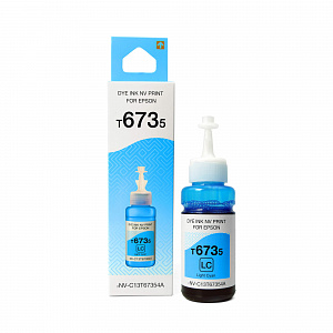 Чернила NVP T6735 (NV-C13T67354A) для аппаратов Epson (70 ml) Light Cyan (в коробке) совместимые