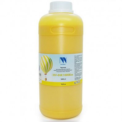 Чернила NV PRINT экосольвентные для аппаратов Epson, Mimaki, Mutoh, Roland (1000ml) Yellow