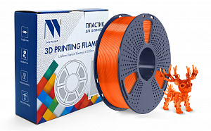 Филамент NVPRINT PLA+ Trasparent Orange для 3D печати диаметр 1.75мм  длина 330 метров  масса 1 кг