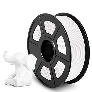 Филамент NV PRINT PLA+ White для 3D печати диаметр 1.75мм  длина 330 метров  масса 1 кг