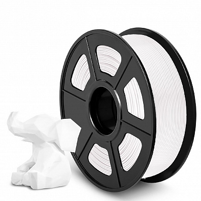 Филамент NV PRINT PLA+ White для 3D печати диаметр 1.75мм  длина 330 метров  масса 1 кг