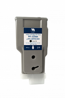 Струйный картридж NV Print PFI-320BK (NV-2890C001) Black для Canon ImagePROGRAF TM-200/205/300/305/350/355 (300 мл) совместимый