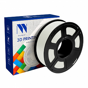 Филамент NV PRINT Silk PLA+ White Белый для 3D печати диаметр 1.75мм    масса 1 кг