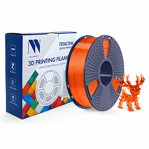 Филамент NV PRINT PLA+ Transparent Orange прозрачный оранжевый для 3D печати диаметр 1.75мм  длина 330 метров  масса 1 кг