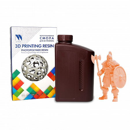 Фотополимерная смола NV PRINT Plant Based Resin Orange Оранжевая для 3D печати 1 кг (бут)