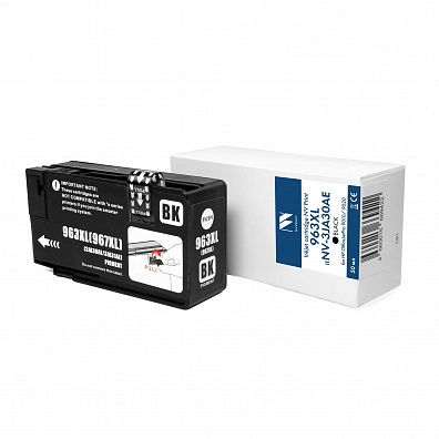 Струйный картридж NVP 963XL (NV-3JA30AE) Black для HP OfficeJetPro 9010/9020 (50 мл) совместимый (прошивка 2530C)