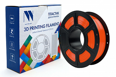 Филамент NV PRINT PETG Sunny Orange "Солнечно-оранжевый" для 3D печати диаметр 1.75мм масса 1 кг