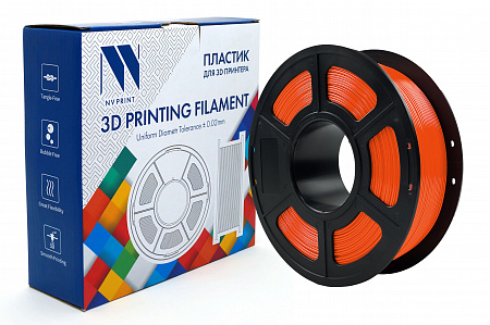 Филамент NV PRINT PETG Sunny Orange "Солнечно-оранжевый" для 3D печати диаметр 1.75мм масса 1 кг