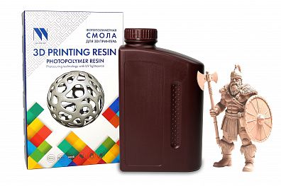 Фотополимерная смола NV PRINT ABS Like Resin Beige для 3D печати 1 кг (бут)