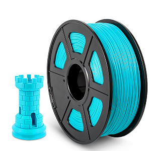 Филамент NVPRINT ABS Cyan для 3D печати диаметр 1.75мм  длина 330 метров  масса 1 кг