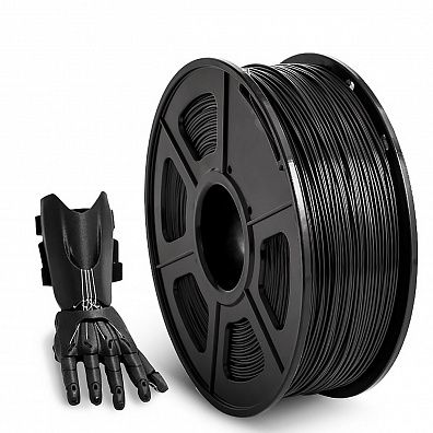 Филамент NV PRINT ABS Black для 3D печати диаметр 1.75мм  длина 330 метров  масса 1 кг