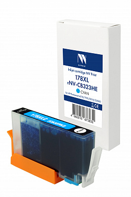 Струйный картридж NV Print 178XL (NV-CB323HE) Cyan для HP Photosmart 6510/7510/B110/C8583 (15 мл) совместимый