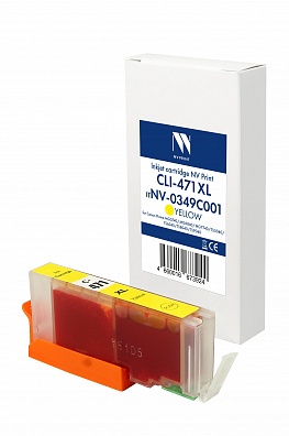 Струйный картридж NVP CLI-471XL (NV-0349C001) Yellow для Canon Pixma MG5740/MG6840/TS5040/TS6040/TS8040 (12 мл) совместимый
