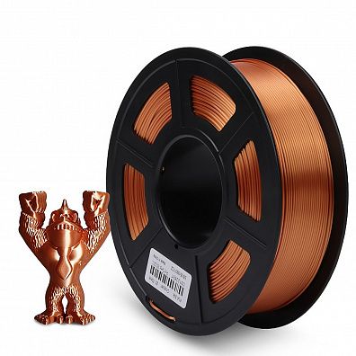 Филамент NV PRINT Silk PLA+Copper для 3D печати диаметр 1.75мм  длина 330 метров  масса 1 кг