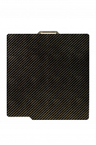 Пластина для 3D принтера NVP двухсторонняя текстурированная PEI+ гладкая PET 257x257мм "Золотой карбон"