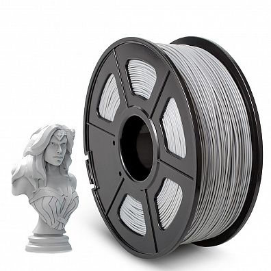 Филамент NV PRINT ABS Grey для 3D печати диаметр 1.75мм  длина 330 метров  масса 1 кг